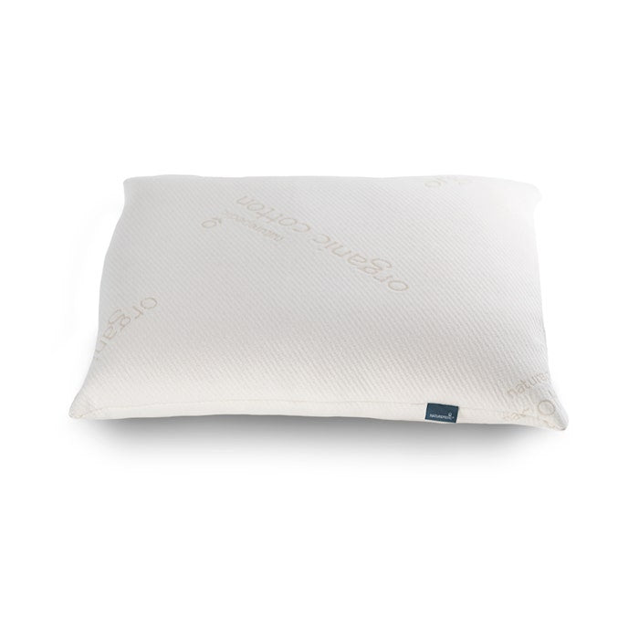 Top view Naturepedic PLA Pillow with Organic Cotton Pillow Fabric